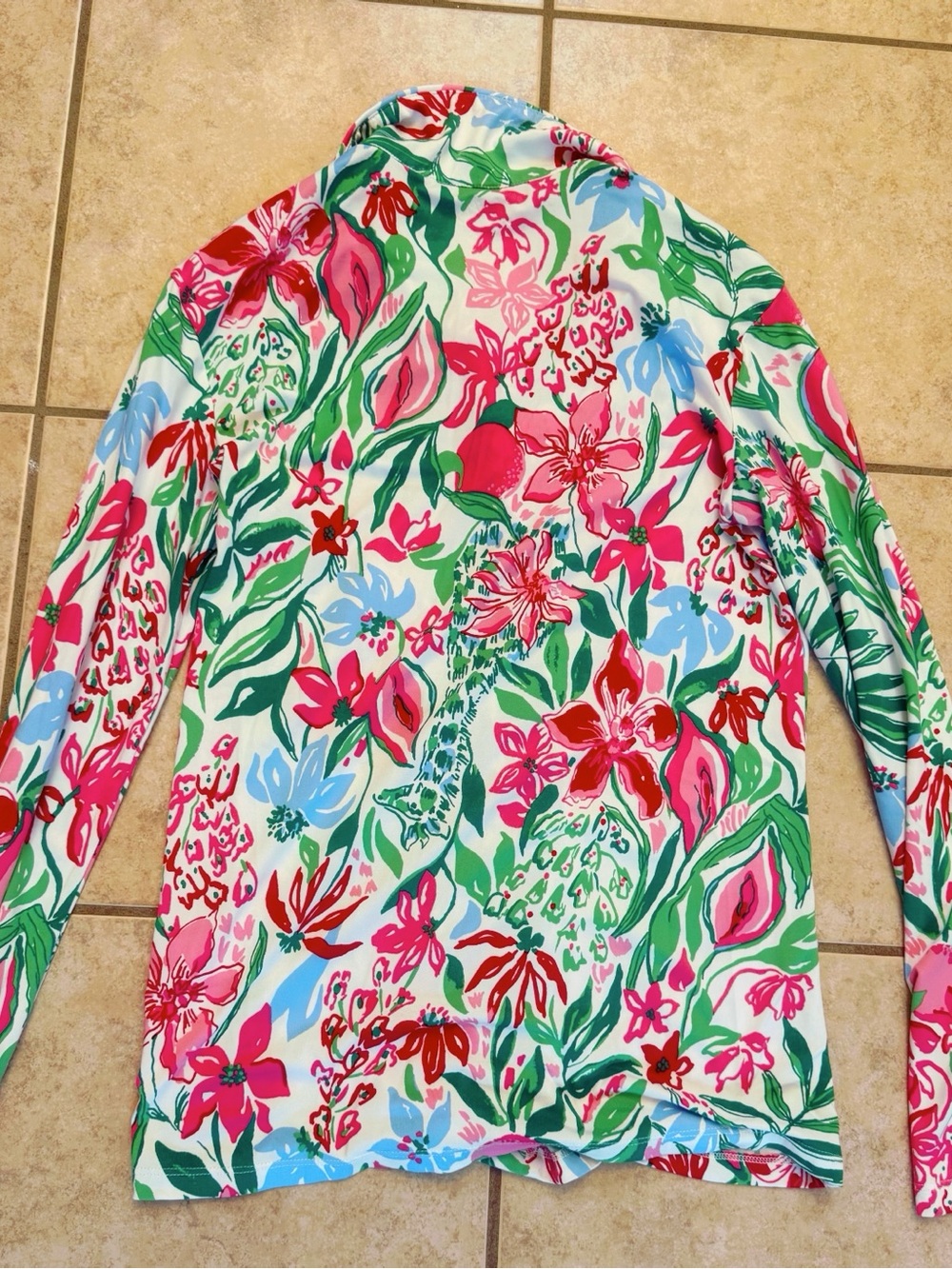 Lilly Pulitzer Pj Top Long Sleeve Button Up